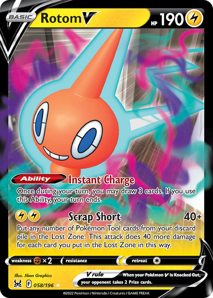 Pokémon Rotom V LOR 058